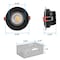 Luxrite 4 Inch Gimbal LED Recessed Downlight 5CCT 2700K-5000K 11W 75W Equivalent 1000LM Dimmable Black LR23226-1PK - alternate 2